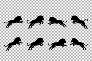 Lion Running Leaping Vector, an Object Graphic by Artonix (Thumbnail 3 of 3)