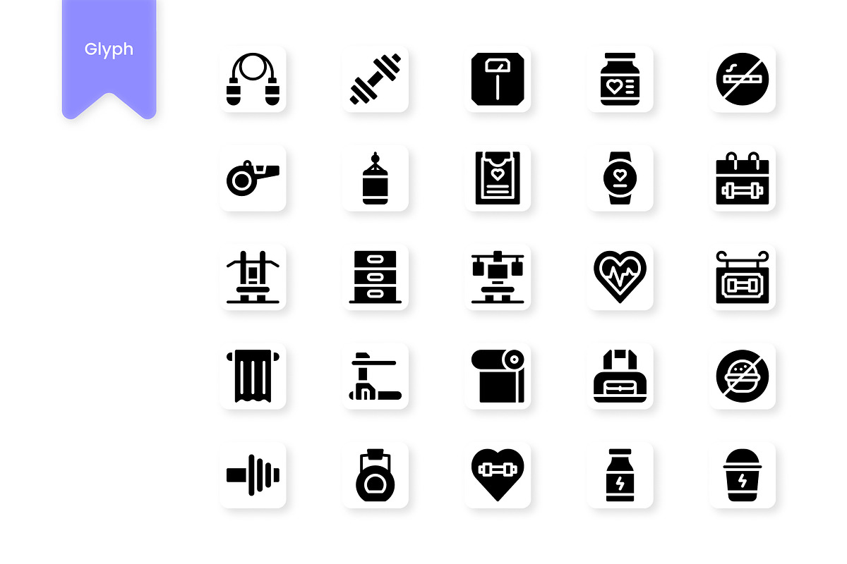 Fitness Icons, a Duotone Icon by HacaStudio (Photo 3 of 3)