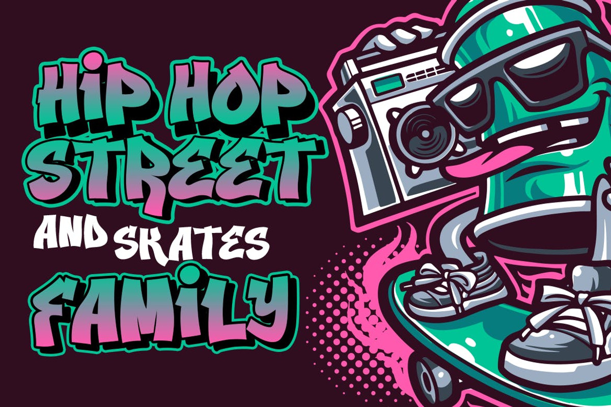 Quick Blast - Bold Graffiti font, a Font by TokoPress (Photo 6 of 10)