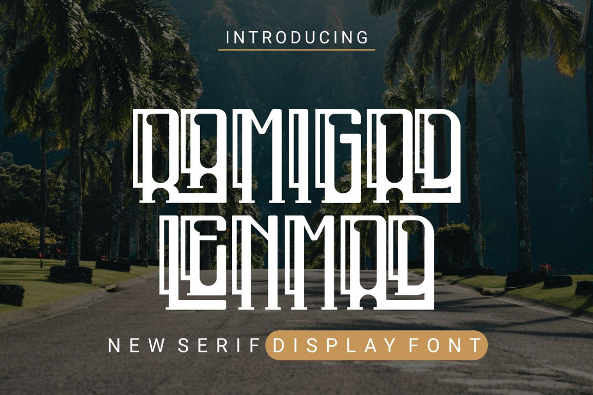 RAMIGADLENMAD, a Sans Serif Font by Kenrichi (Photo 1 of 5)