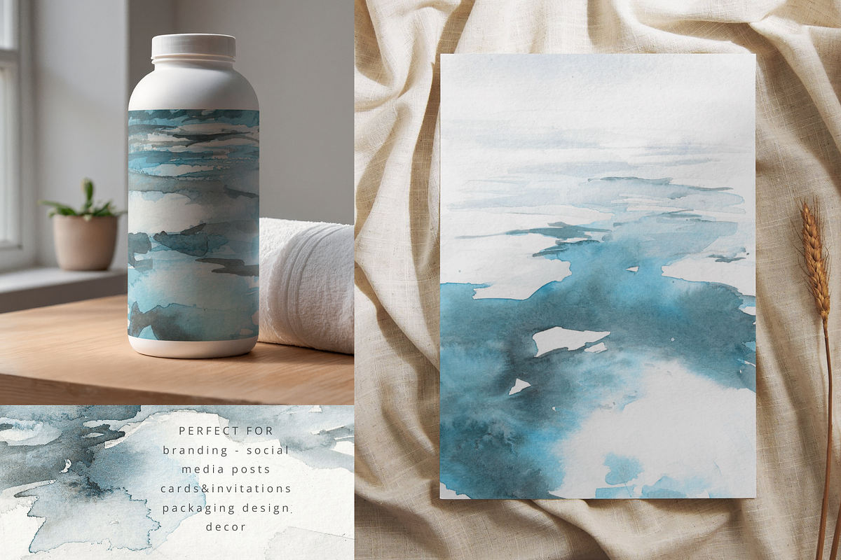 Arctic landscapes abstract paintings, a Texture Illustration by Kolorata Art (Photo 3 of 7)