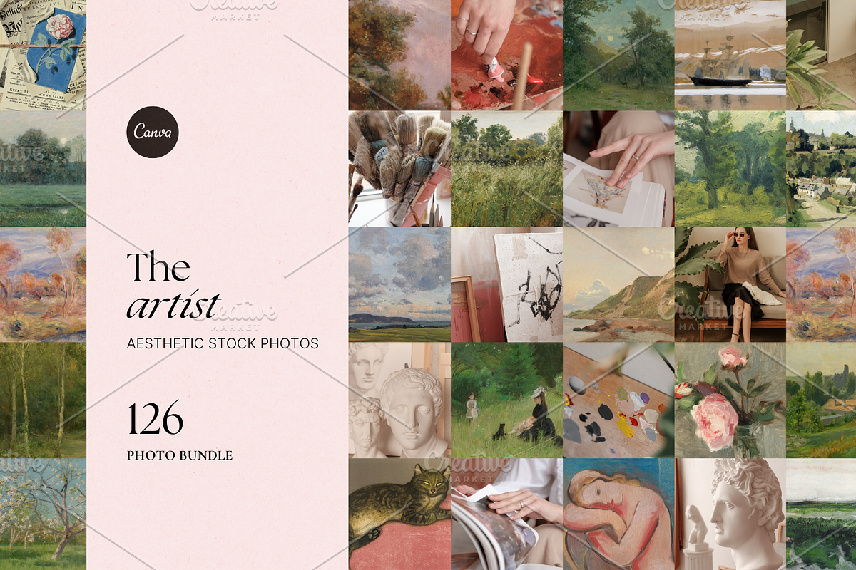 The Artist Stock Photo Bundle, a Photo by The Flossy Finch (Photo 1 of 12)