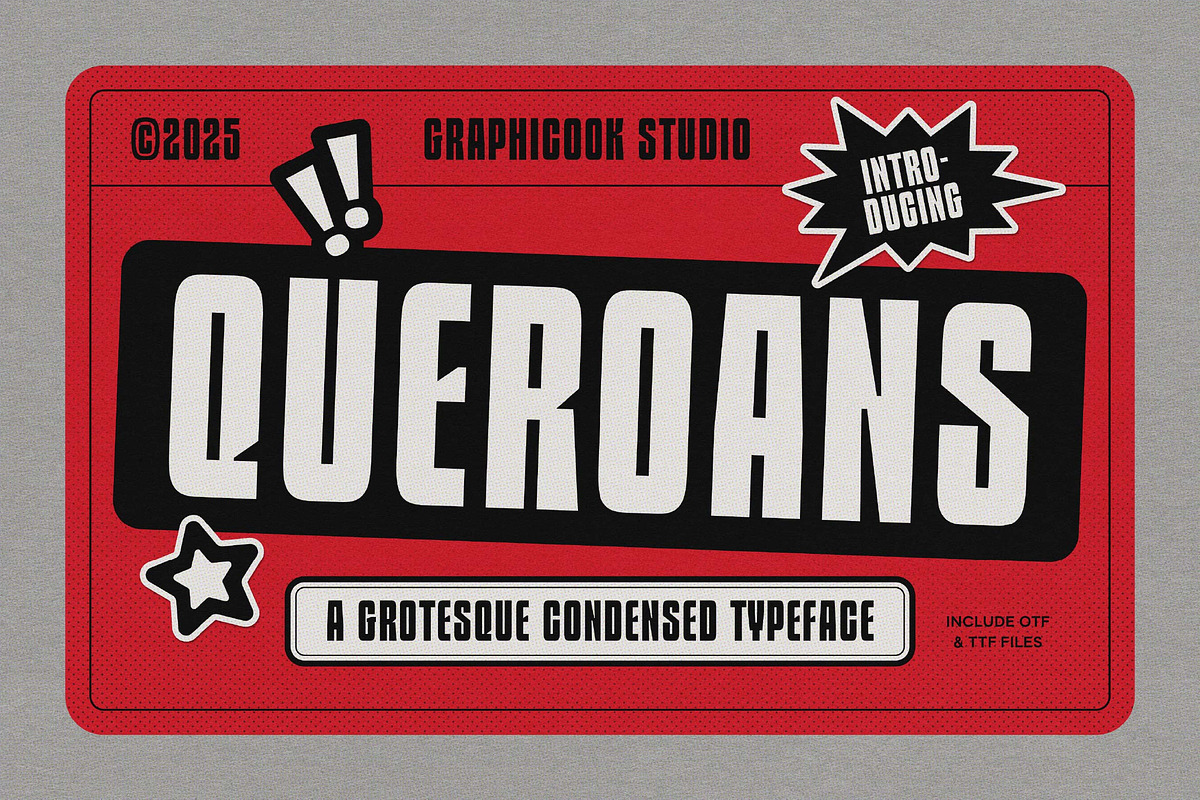 Queroans, a Sans Serif Font by graphicook (Photo 1 of 10)