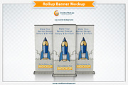 Rollup Banner Mockup, an Advertising Mockup by Plus Media (Thumbnail 4 of 5)