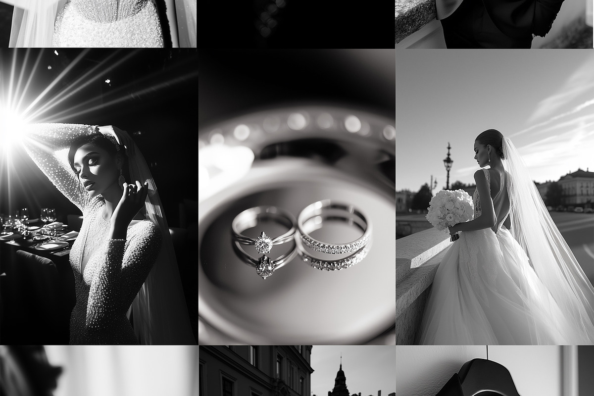 Noir Et Noir 200 Wedding Photos, a Beauty & Fashion Photo by Muse Mockups (Photo 29 of 30)