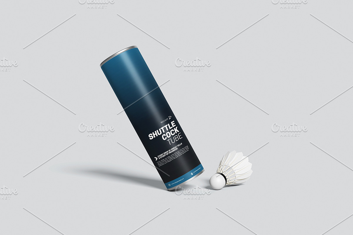 Sports Shuttlecock Tube Display, a Cups & Container Mockup by Gatamotion (Photo 3 of 5)