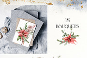 Watercolor Christmas spirit clipart, a Decorative Illustration by Yuliya Derbisheva (Thumbnail 5 of 14)