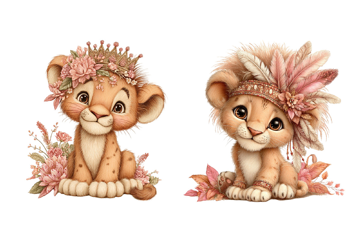 Safari Animal Clipart Bundle, a Seasonal Illustration by Daily.Designs (Photo 2 of 5)