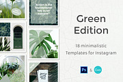 Green - 18 Instagram Templates, a Social Media Template by Annemiek van Luinen (Thumbnail 1 of 8)