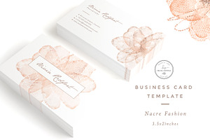 Nacre Fashion Business Card Template