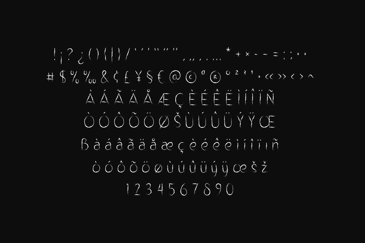 Alonely thorny Brush Font, a Font by Dicubit (Photo 10 of 10)