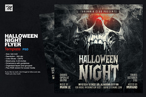 Halloween Night Flyer Template, a Flyer Template by Tarommir