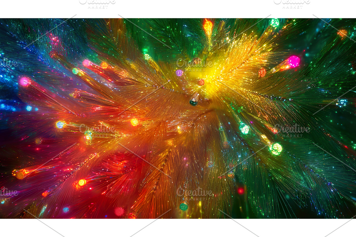 Vibrant multicolor fiber optic, an Illustration by Lermont51