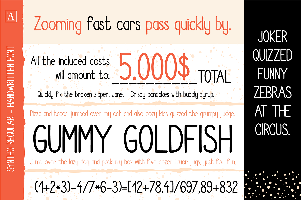 Syntho Display Handwritten Font, a Handwritten Font by Arubi Art (Photo 4 of 6)