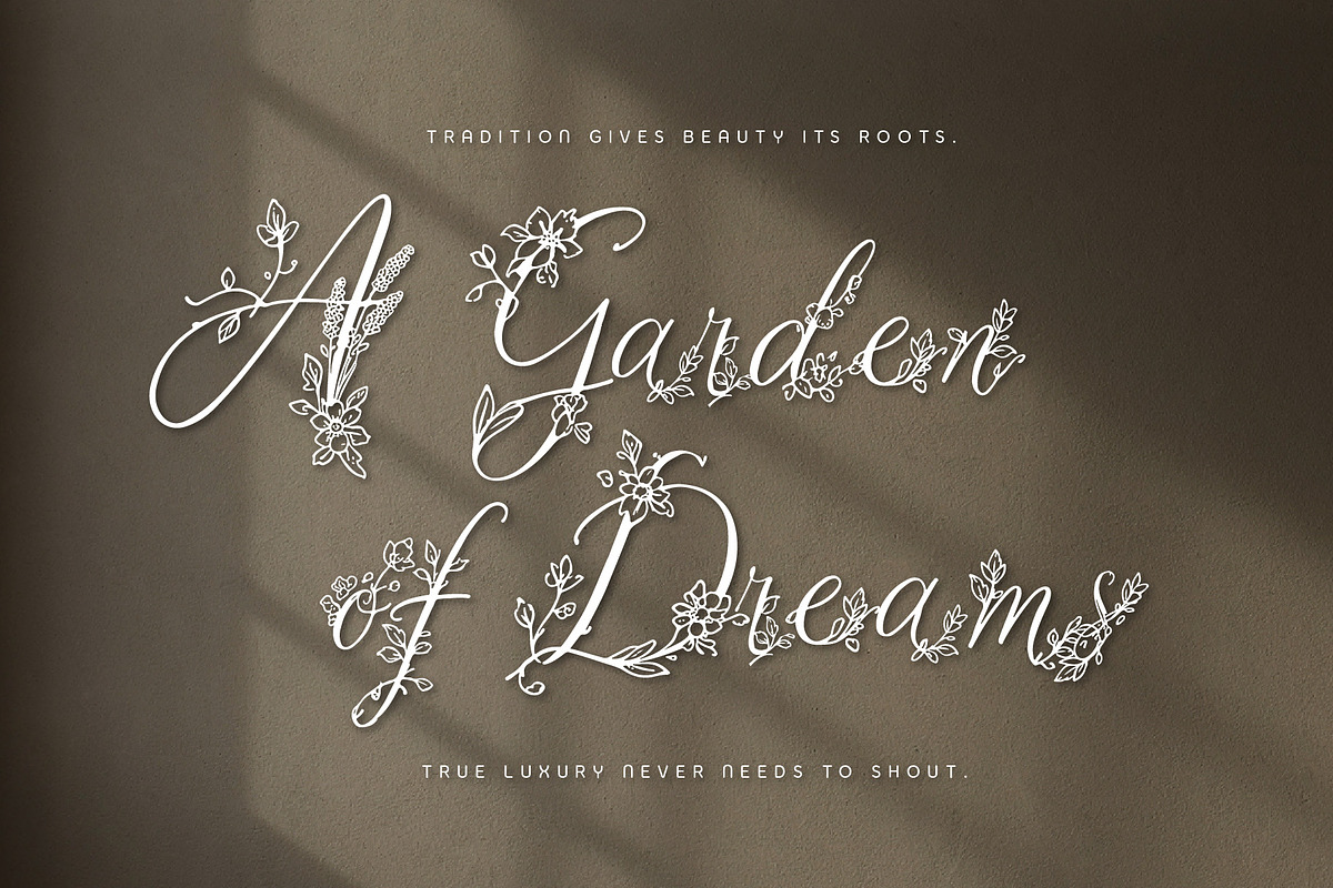 MiRohlWay - Floral Elegant Script, a Script Font by HypeWorksCo (Photo 2 of 20)