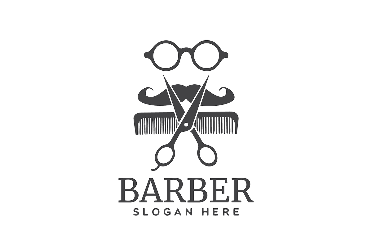 BarberShop Logo Templates, a Branding & Logo Template by Art Studio Design (Photo 2 of 2)