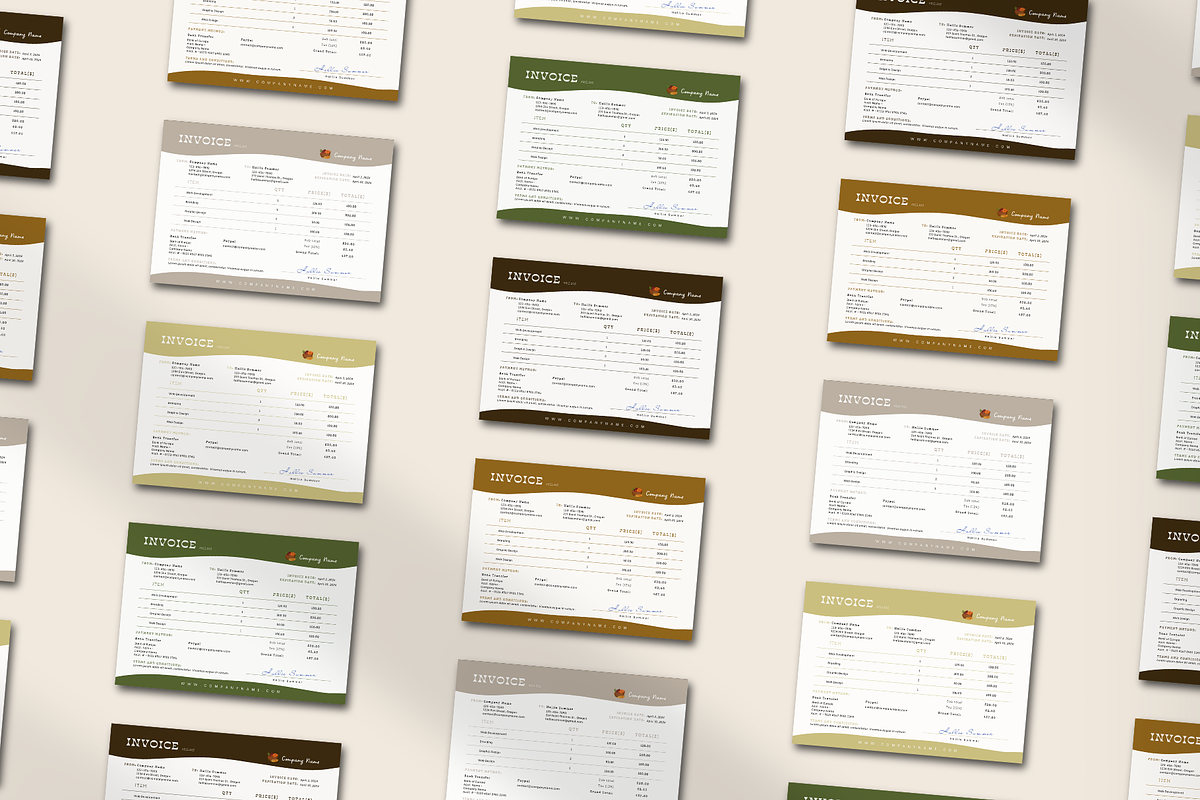 INVOICE CANVA TEMPLATE, a Print Template by The Little Lily Studio (Photo 4 of 5)