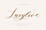 Lucylove - Modern Calligraphy, a Script Font by delipensil (Thumbnail 1 of 11)