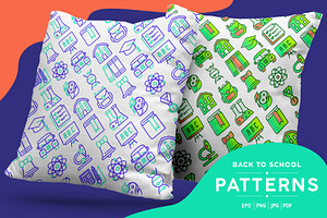 Back To School Patterns Collection, a Pattern Graphic by Alex Blogoodf