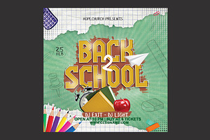 Back To School Flyer, a Flyer Template by DSGraphicDesign