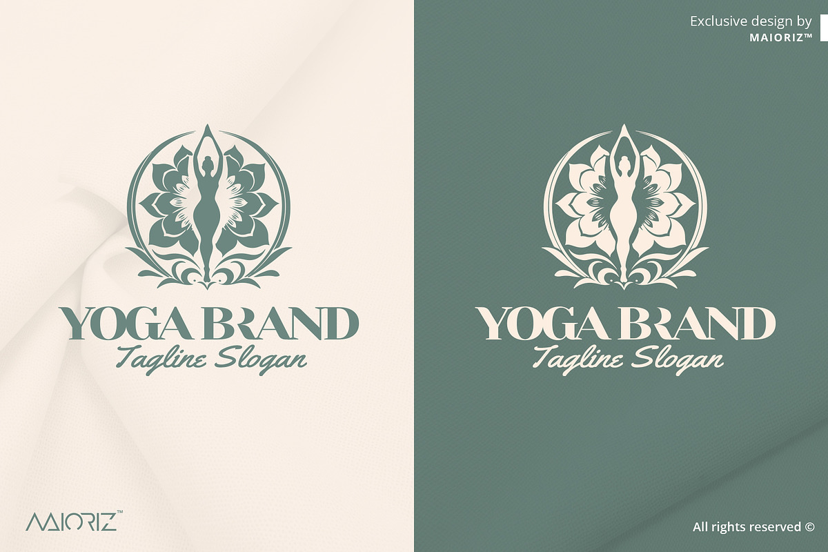 Yoga Flower Logo Template, a Branding & Logo Template by Maioriz Shop (Photo 1 of 2)