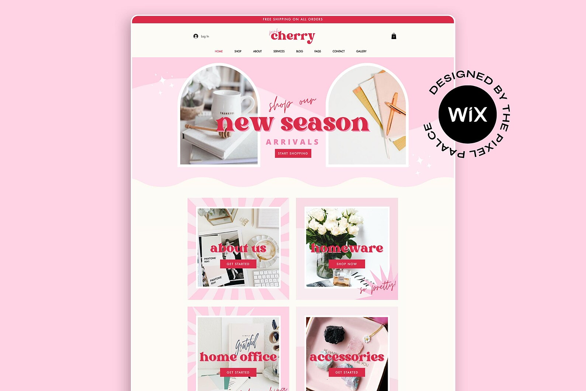 Wix Template Pink Cherry, a Wix Template by The Pixel Palace (Photo 6 of 9)