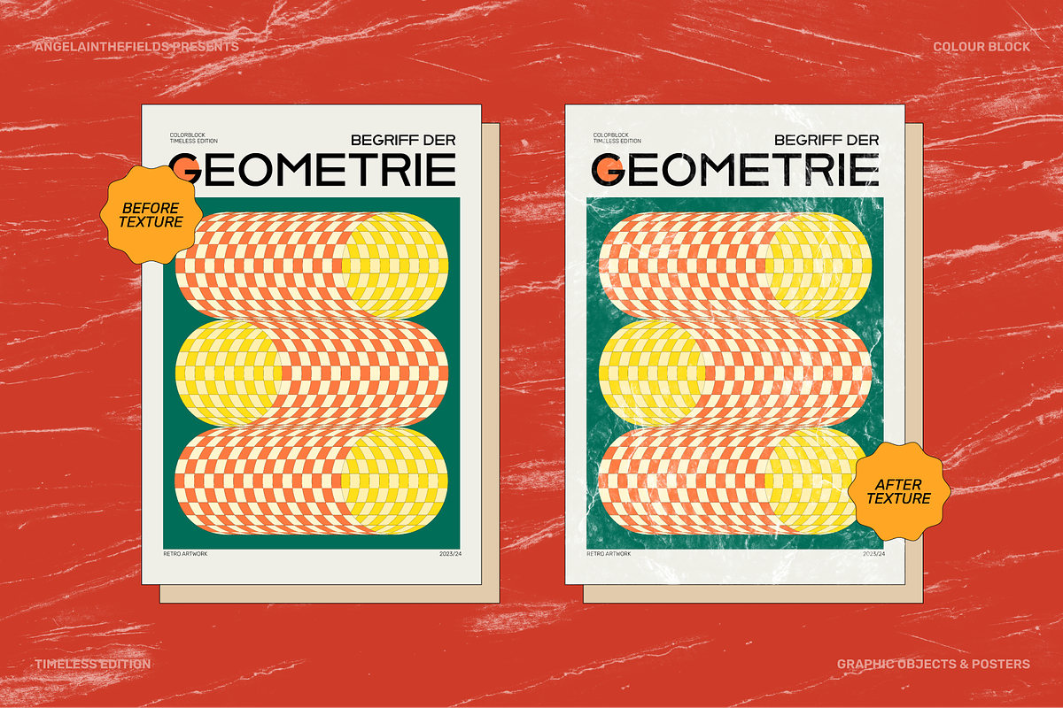 Retro Colour Block Vector Objects, an Object Graphic by angelainthefields (Photo 18 of 23)