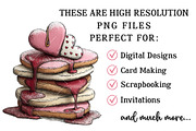 Whimsical Valentine Clipart, an Illustration by OK Design (Thumbnail 4 of 6)
