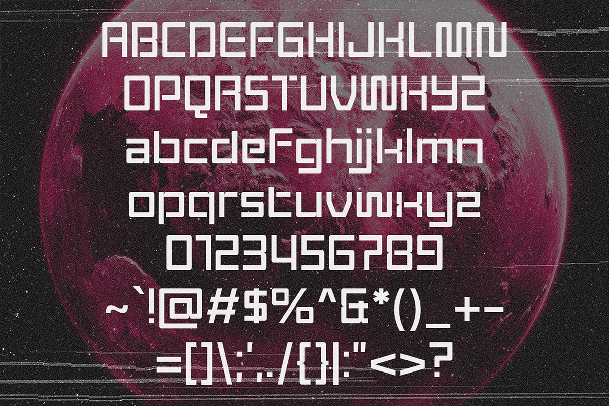 Nutgrade - Futuristic Techno Fonts, a Sans Serif Font by Konstantine Studio (Photo 4 of 4)