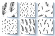Feather. Sketch and patterns, an Illustration by Canatic (Thumbnail 3 of 7)