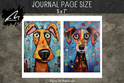 Whimsical Colorful Dog Papers, an Animal Illustration by Digital Art Mahdiseño (Thumbnail 7 of 9)