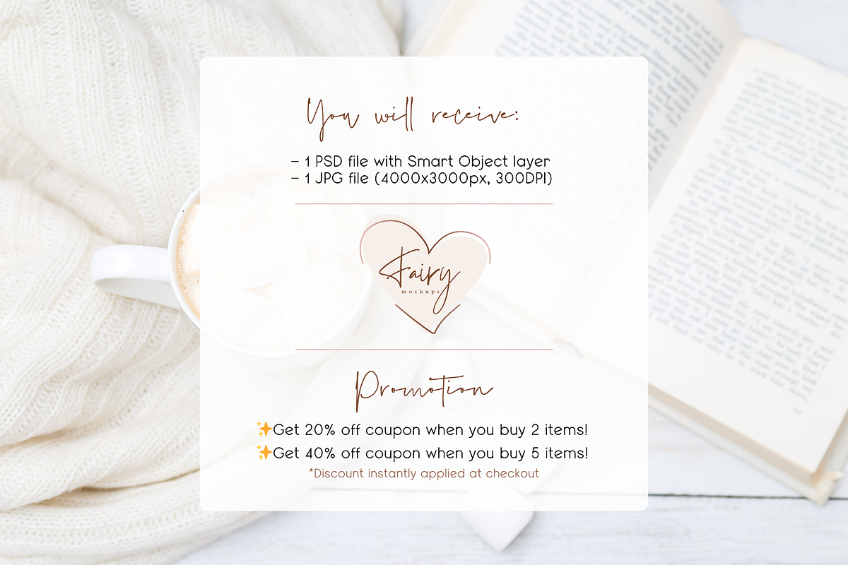 Square Greeting Card Mockup, a Product Mockup by TatiMockup (Photo 5 of 5)