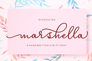 Marshella Script Font, a Script Font by Cut Story (Thumbnail 1 of 10)