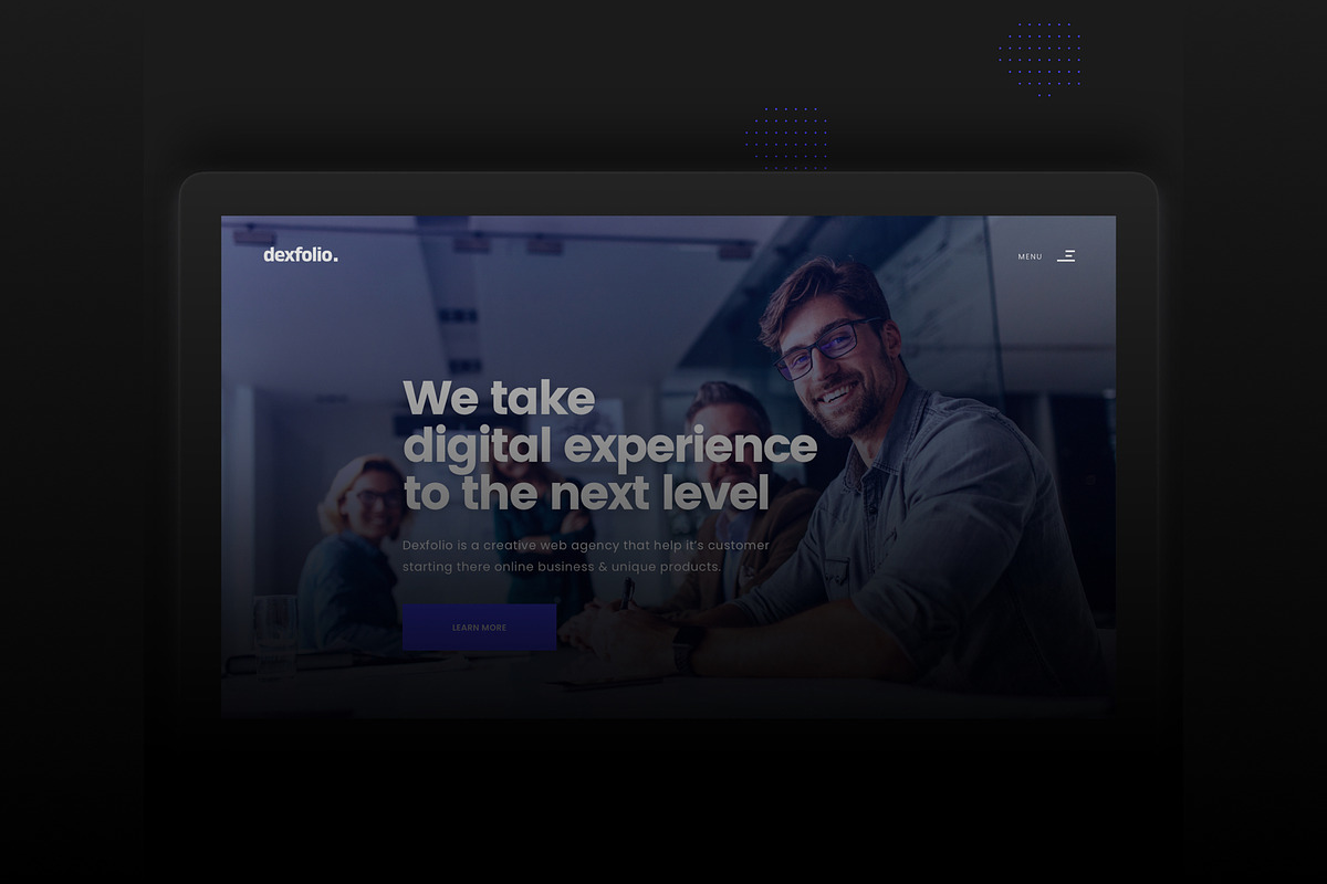 Dexfolio - Creative Agency Portfolio, an UI Kit Template by fusionlab (Photo 3 of 11)
