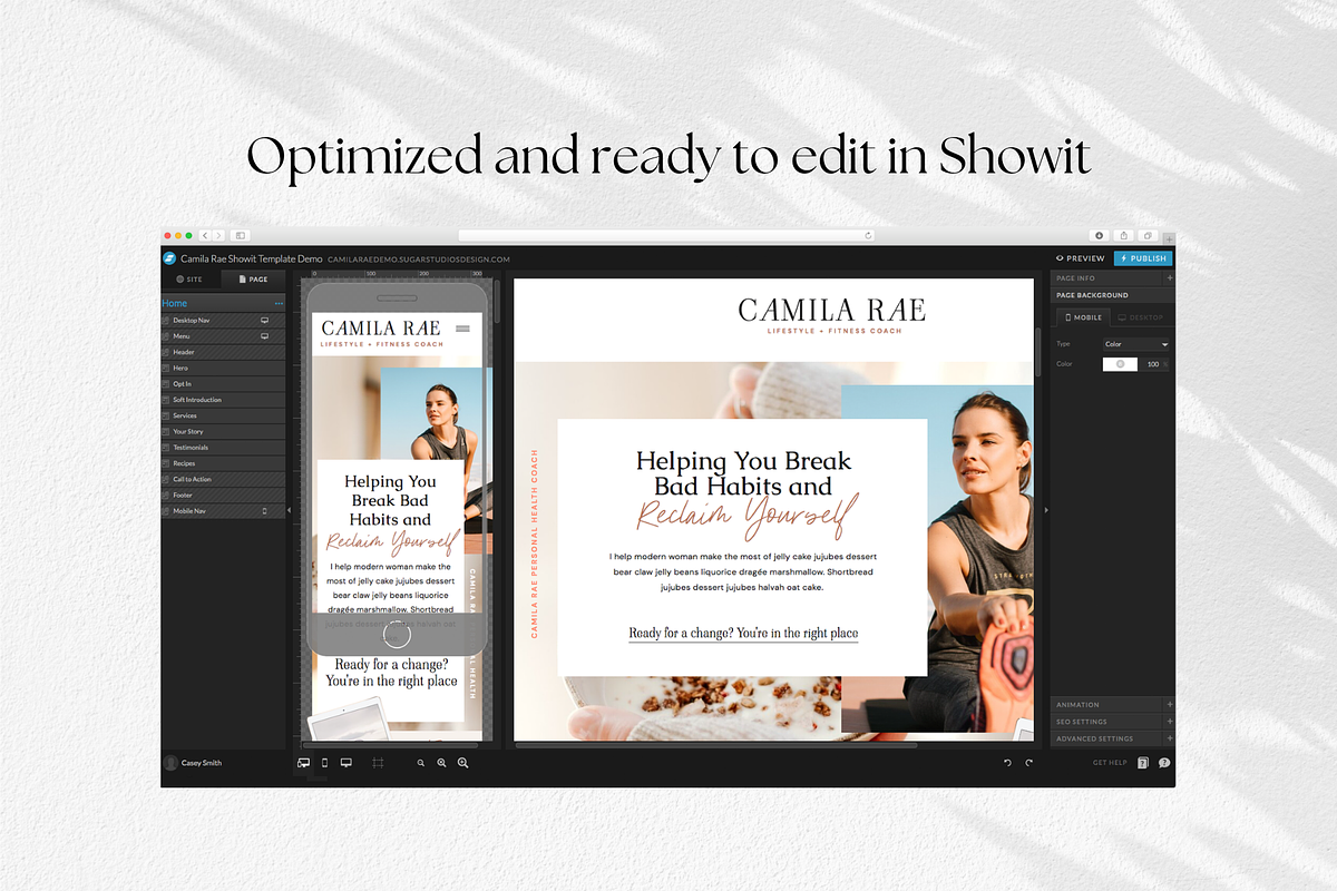 Showit Website & Sales Page Bundle, a Landing Page Template by Sugar Studios (Photo 3 of 11)