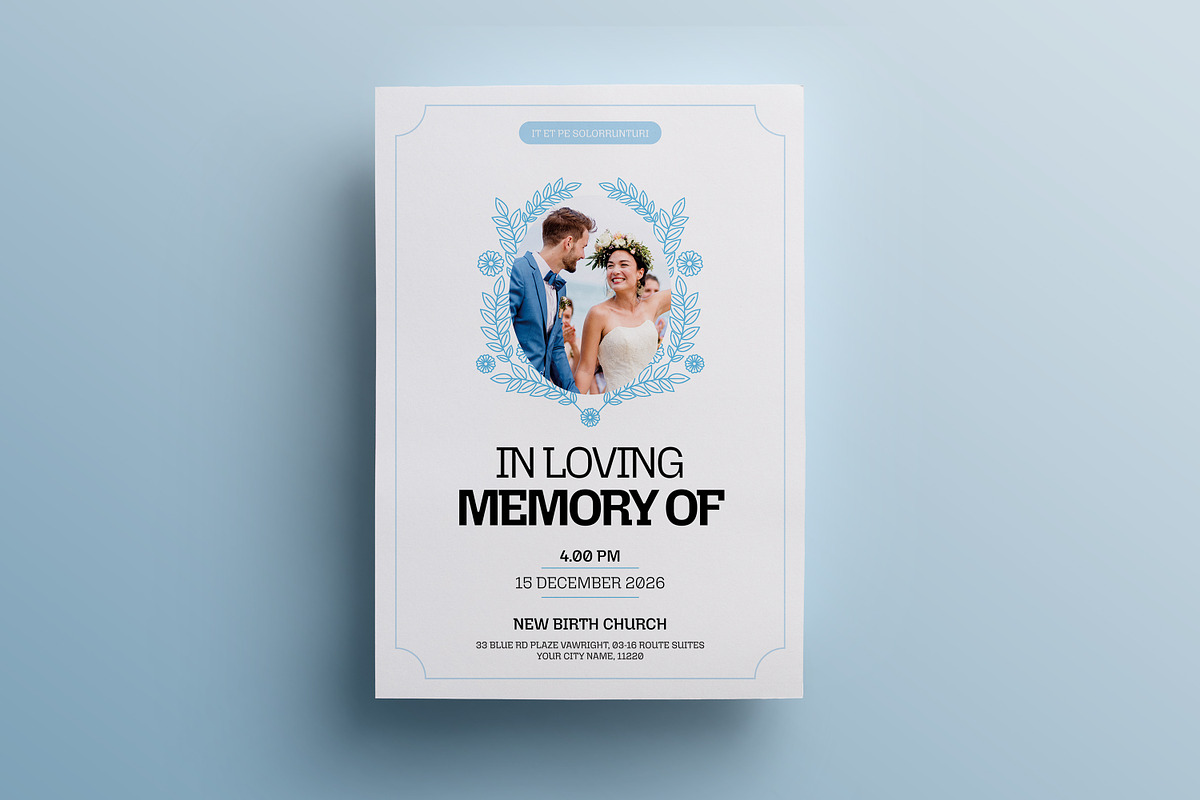 Funeral Program Word Template preview 4