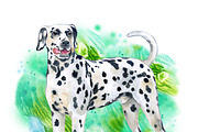 Watercolor Dogs Mega Big Bundle, an Illustration by Dneprstock (Thumbnail 23 of 60)