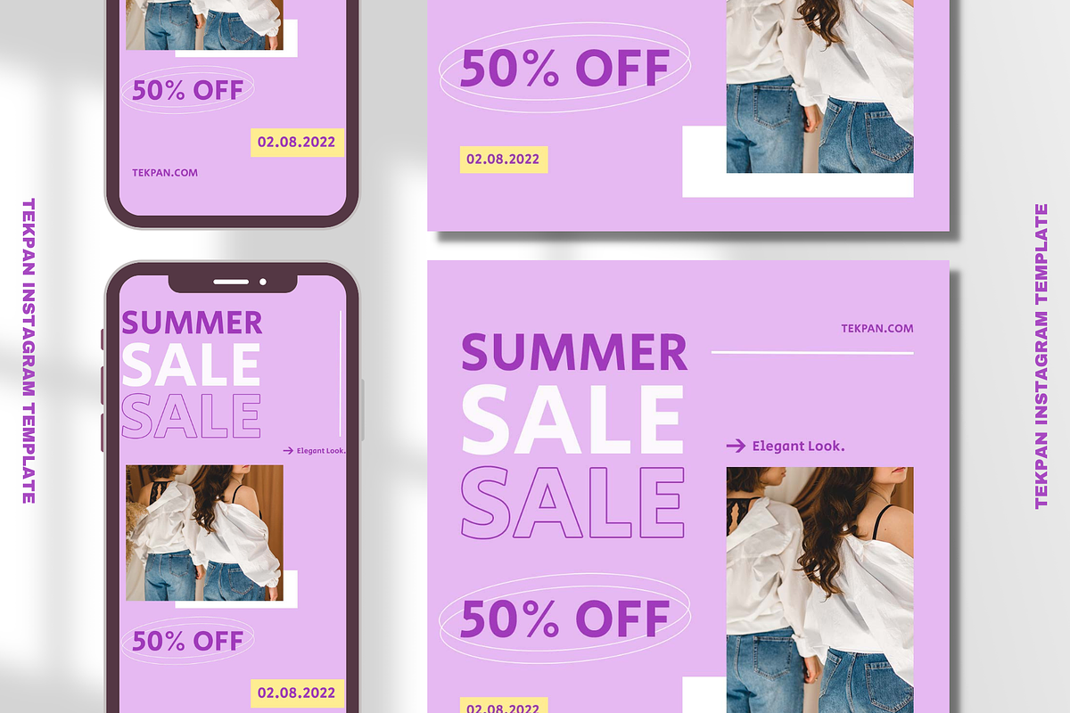 Tekpan Instagram Template, a Social Media Template by Aji Gallery (Photo 2 of 17)