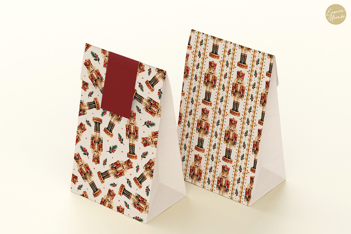 Vintage Christmas Painted Patterns 2, a Pattern Graphic by Euonia Meraki (Photo 5 of 6)