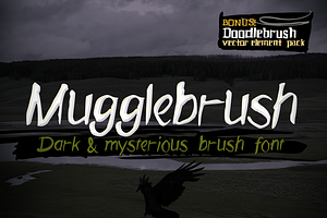 Mugglebrush hand-brushed font