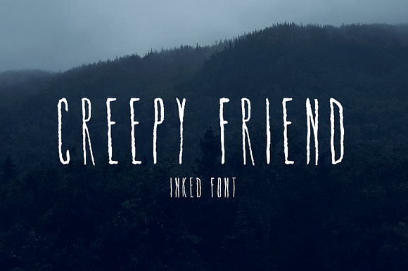 Creepy Friend Font preview 4