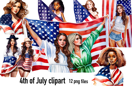 4th of July clipart PNG