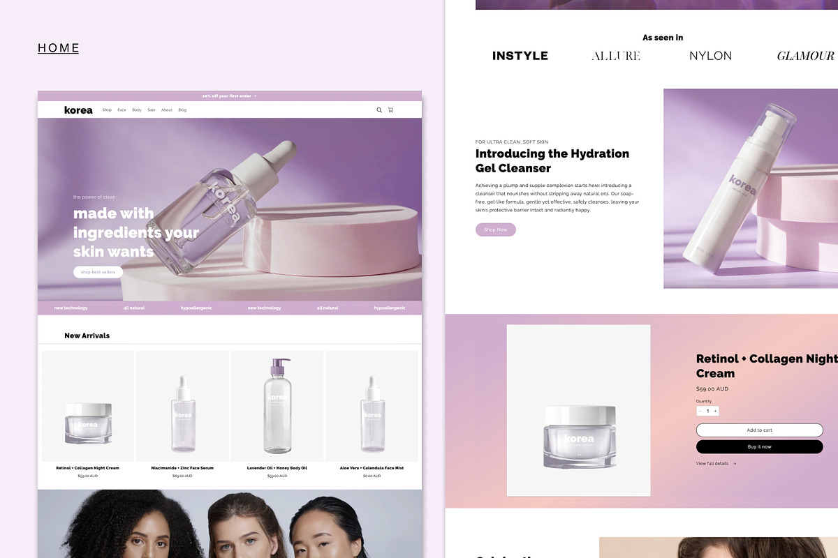KOREA | Beauty Shopify Theme, a Shopify Template by Studio Mayde (Photo 4 of 9)