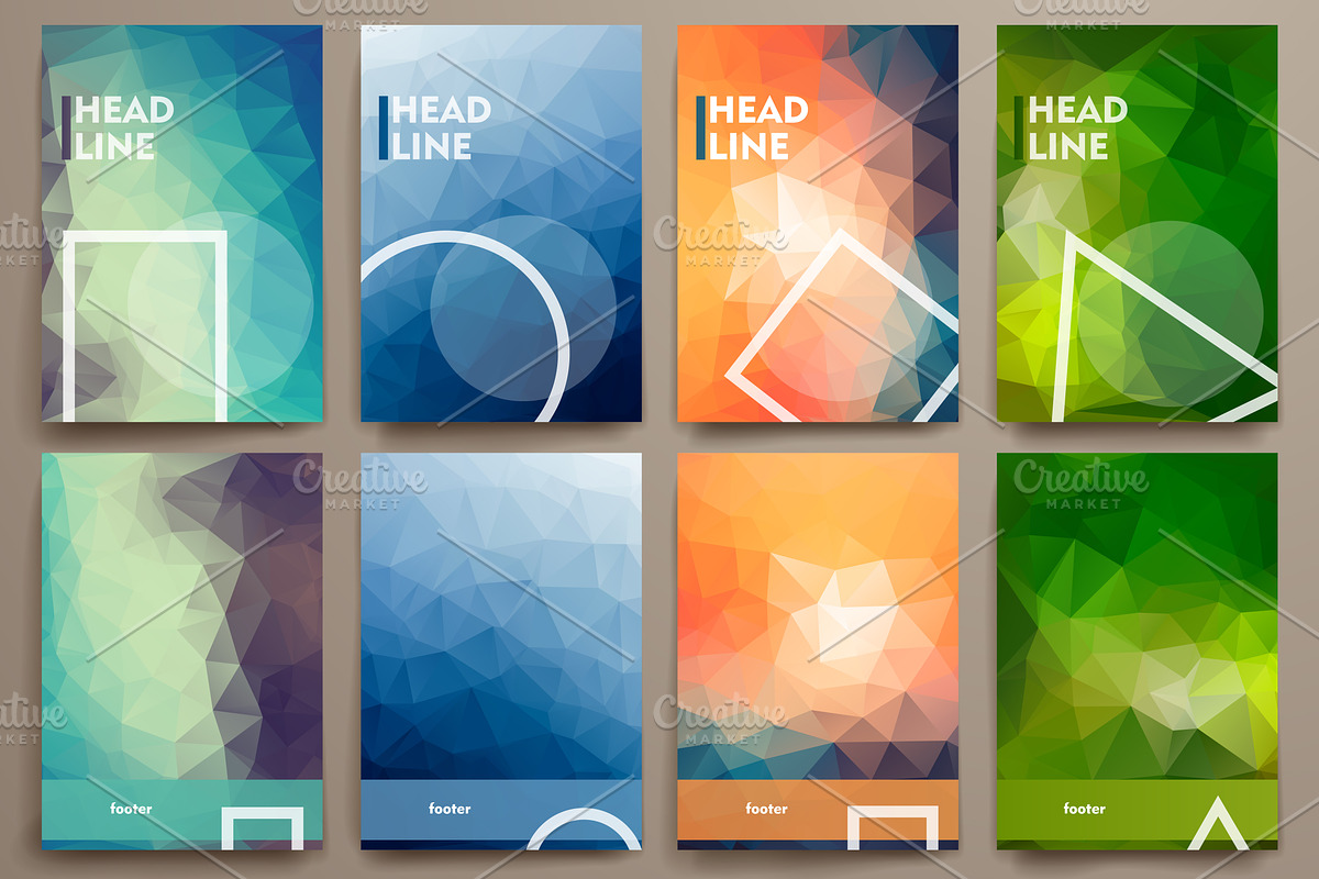 Big Set of Geometrical Templates, a Brochure Template by Palau