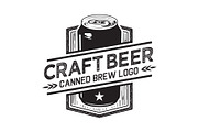 Craft Beer Can Logo, a Branding & Logo Template by HuhnCreative (Thumbnail 1 of 2)