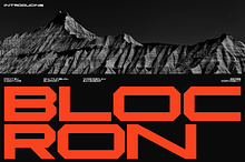 Blocron - Wide Display Sans Serif