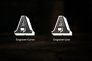 Engraver Font, a Sans Serif Font by alphadesign (Thumbnail 2 of 4)