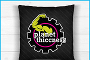 Planet Thiccness Gym Funny SVG PNG, an Object Graphic by Creativeusart (Thumbnail 4 of 4)
