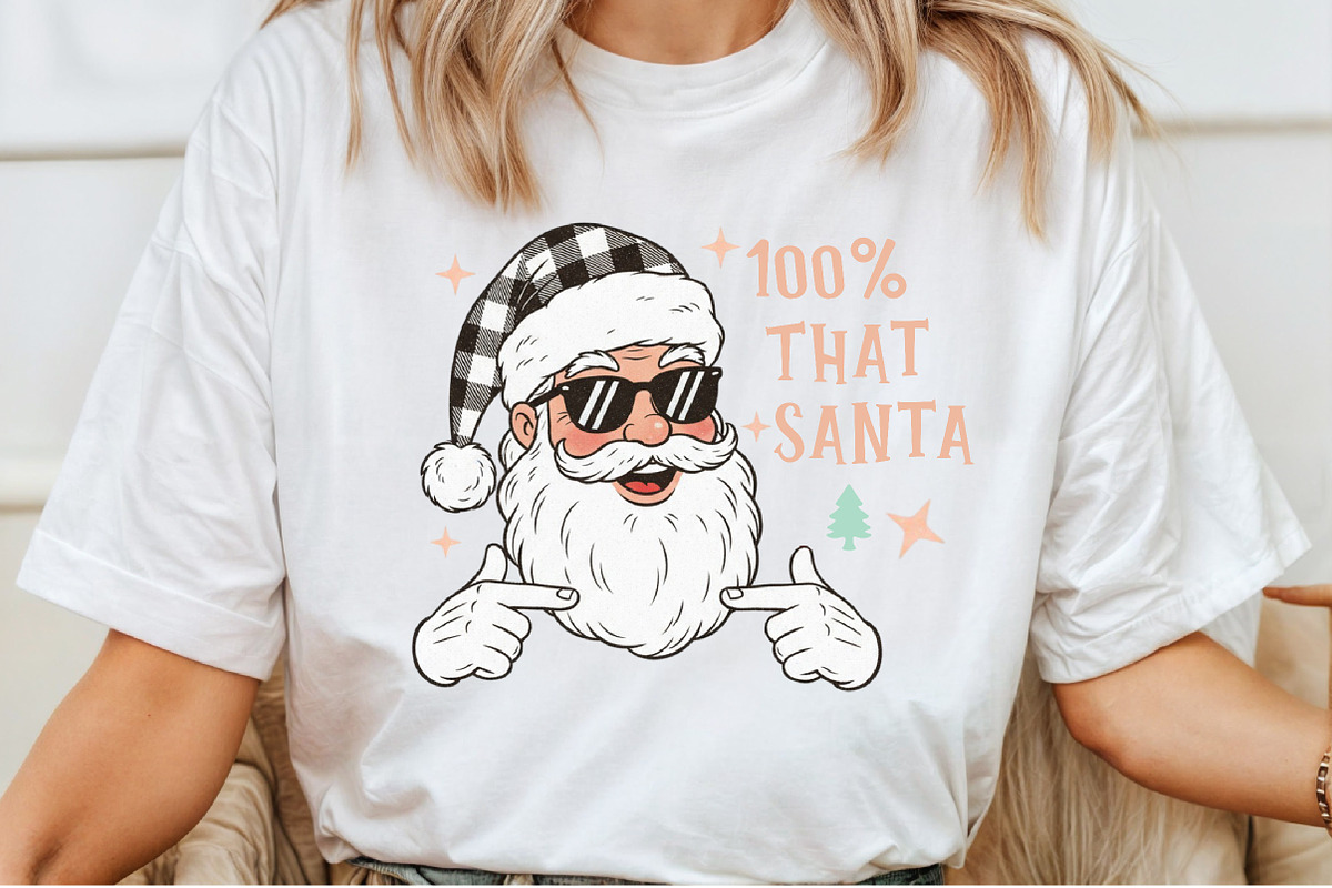 100% That Santa Sublimation PNG, an Illustration by Craft Nest (Photo 4 of 6)