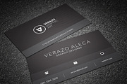 Black Minimal Business Card, a Business Card Template by Verazo (Thumbnail 2 of 3)